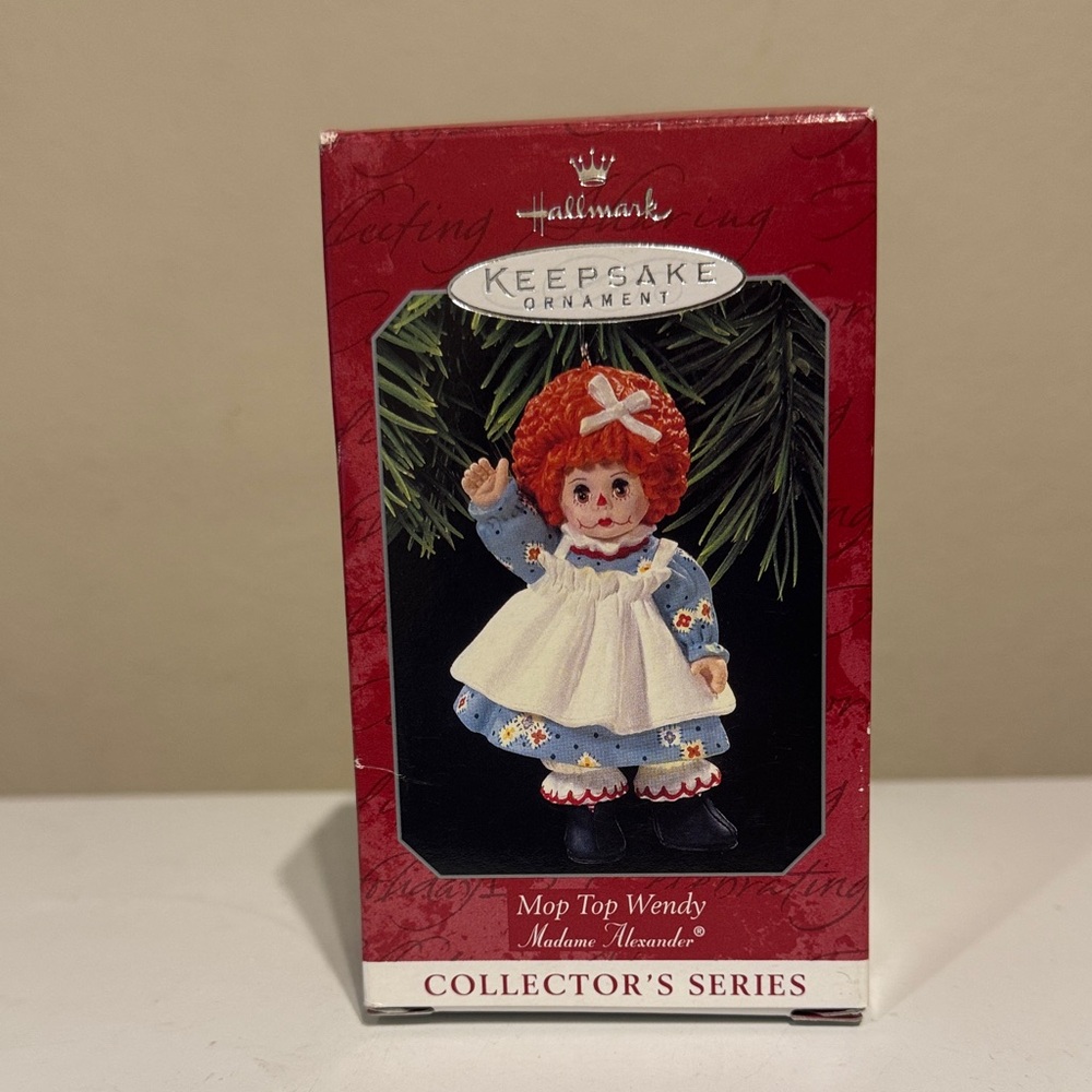 Vintage 1998 Hallmark Keepsake Ornament Mop Top Wendy Madame Alexander